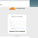 CloudFlare Signup